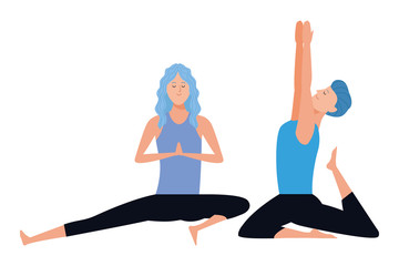 couple yoga poses