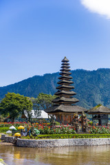 Ulun Danu Beratan Temple in Bali, Indonesia