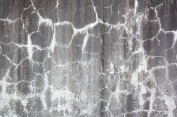 weathered gray wall with cracks