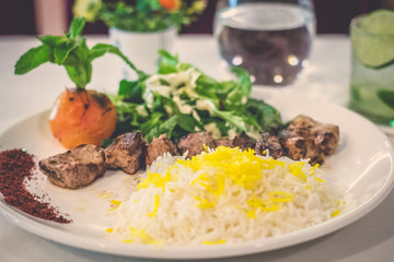 Tekeh Masti Tender beef fillet cubes marinated in yoghurt and Persian spices