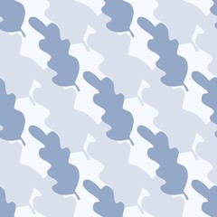 Simple leaves seamless pattern. Abstract backdrop for textile or book covers