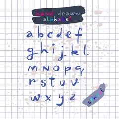 Hand drawn alphabet3