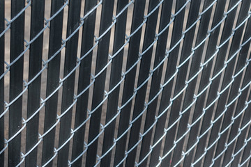 Texture of metal fencing