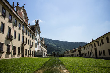 the Chartehouse of Calci from a side view