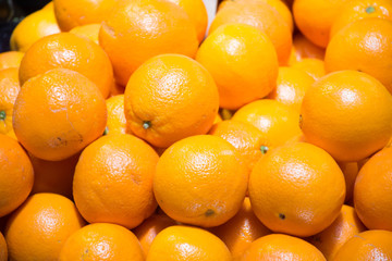 orange background of fresh oranges