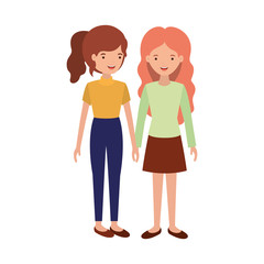 young women  avatar character