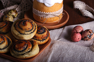 Baking for the spring holiday of Easter.