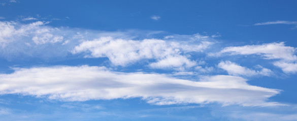 Naklejka na ściany i meble background of sky and white clouds called stratocumulus
