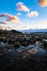 串本町 橋杭岩 夕方