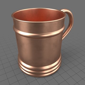 Copper tall tea cup