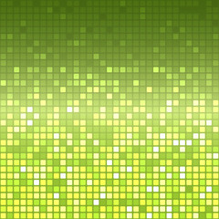 Shine mosaic background. Mosaic with light reflections. Colorful gradient. Square pixel mosaic vector. 