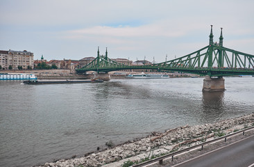 Fototapeta premium The Liberty Bridge in Budapest