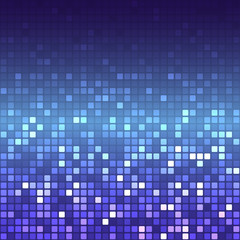 Shine mosaic background. Mosaic with light reflections. Colorful gradient. Square pixel mosaic vector. 