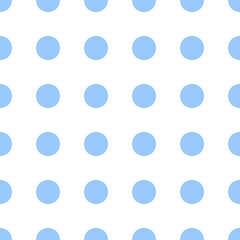Naklejka na ściany i meble Seamless dotted pattern. Polka dot blue background. Abstract texture with dots. Simple minimalistic graphic design.