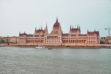Fototapeta premium The Hungarian Parliament Buildin in Budapest