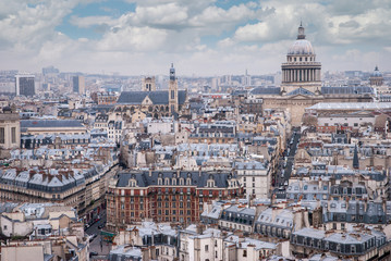 Fototapeta na wymiar top view on Paris .