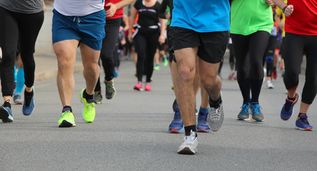 many runner on the road