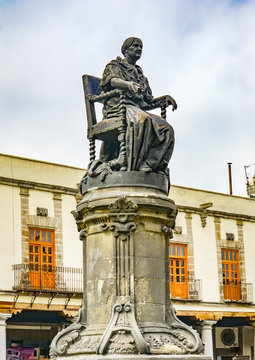 Josefa Ortiz de Dominguez Statue Plaza Santo Domingo Mexico City Mexico