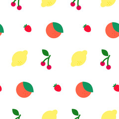 Fruits seamless pattern