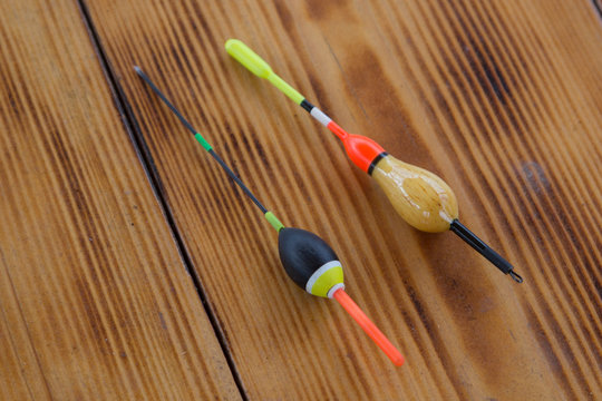 two fishing floats