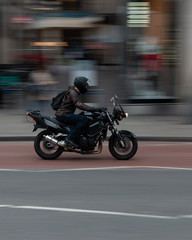 Obraz na płótnie Canvas Rider on a motorbike