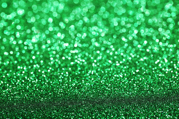 Abstract green bokeh background