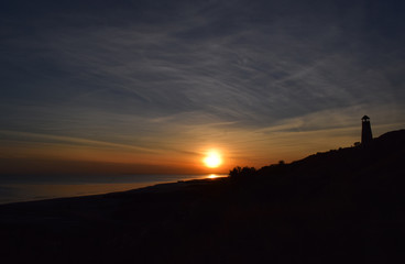 sunset in the mountains