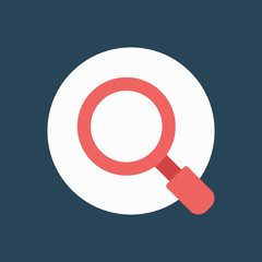 Silhouette icon search world