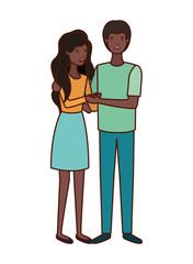 young couple avatar character