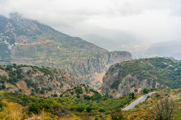 Naklejka premium Landscape and Olive Groves in south Crete