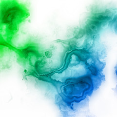 Fototapeta na wymiar Ink in water, abstract background, digital illustration art work.