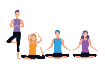 people yoga poses