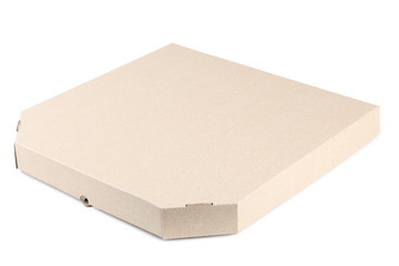 Pizza box isolated on white background