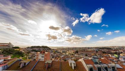 Panorama of Lisboa from a view point