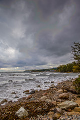 Grey day at the beach