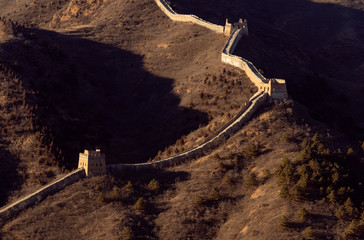 Great wall of China at the Simatai section Its original appearance Great wall in the Ming Dynasty-...