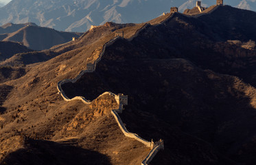 Great wall of China at the Simatai section Its original appearance Great wall in the Ming Dynasty- World heritage site- Beijing- China- Asia