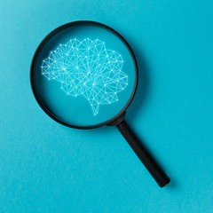 Concept smart search. Searching information data on internet networking concept. AI(Artificial...