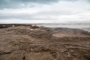 Hot spring Geyser Iceland