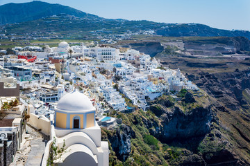 panorama of Thira (Santorini)