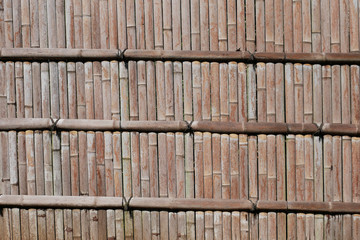 竹製の垣根