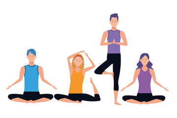 people yoga poses