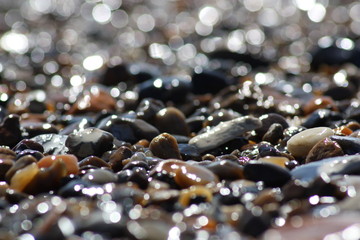 Steinansammlung am Meer