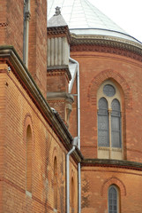 Organ Hall. Former Armenian Church. Chernivtsi, Ukraine. Europe.  Element of architecture.