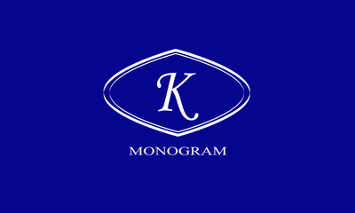 Modern concept of the logo with the letter. Monogram design for a store, office, restaurant, boutique, hotels. Vector illustration