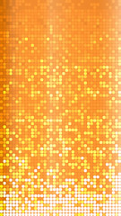 Shine mosaic background. Mosaic with light reflections. Colorful gradient. Square pixel mosaic vector. 