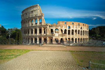 Fototapeta na wymiar Roman Colosseum, Rome, Italy