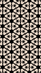 Ornate geometric pattern and abstract multicolored background