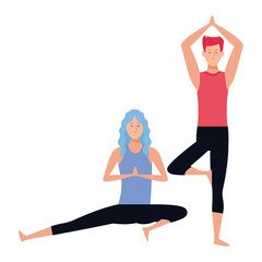 couple yoga poses