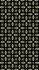 Ornate geometric pattern and abstract multicolored background